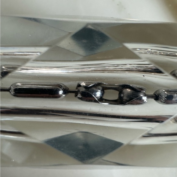 Chunky faceted lucite pendant chain necklace 🌟STYLIST piece🌟 - Picture 6 of 8